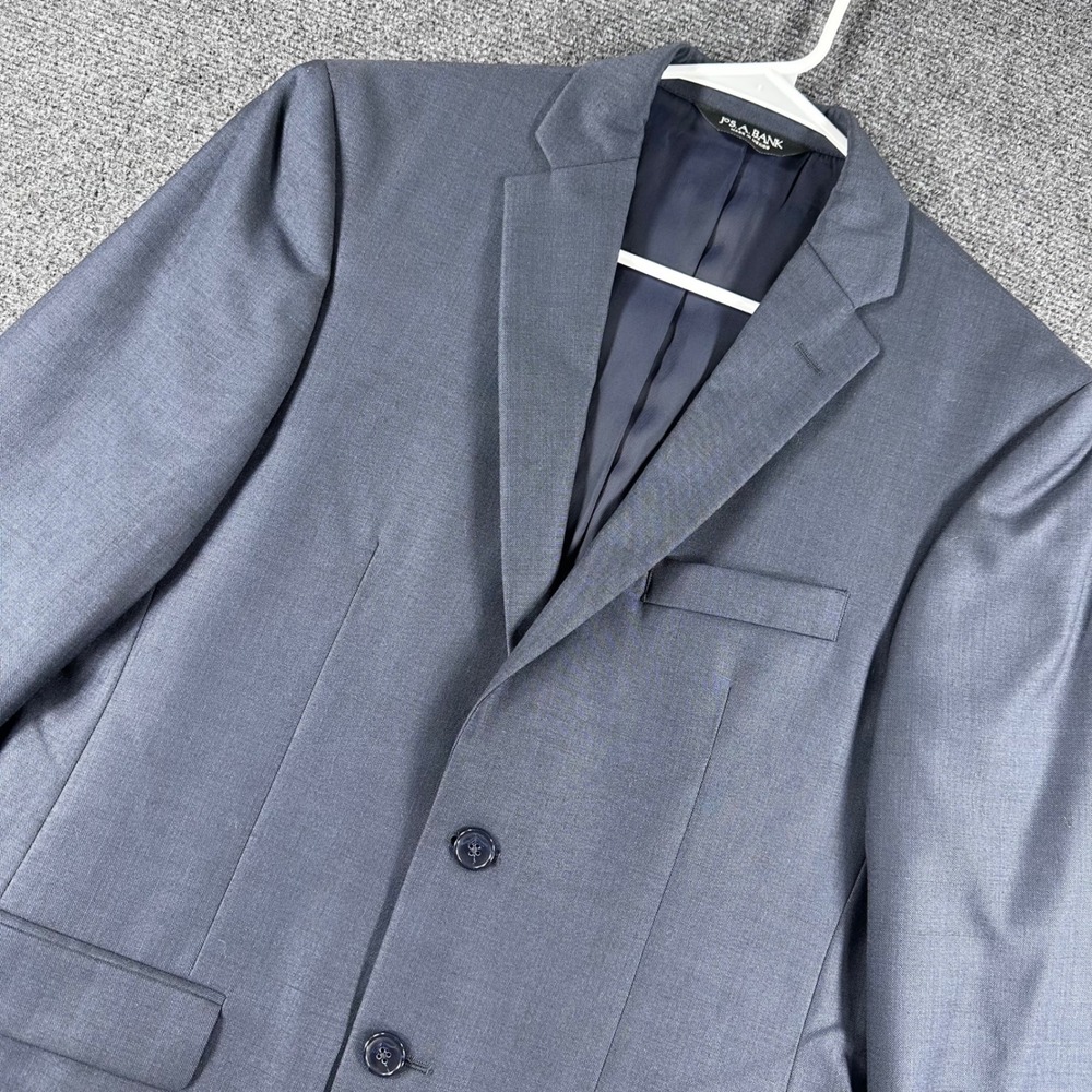 Jos. A. Bank Suit Jacket Mens 36S 36 Short Blue Traveler's Collection Slim Fit